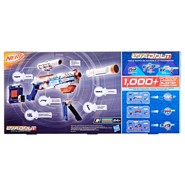 Дополнительное изображение книги «NERF Loadout игрушечный бластер Arctic Zerostriker»