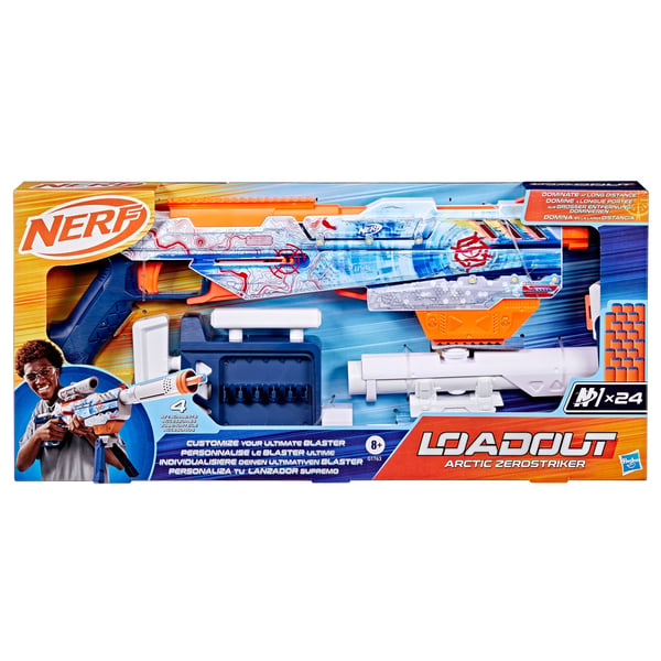 Обложка книги «NERF Loadout игрушечный бластер Arctic Zerostriker»