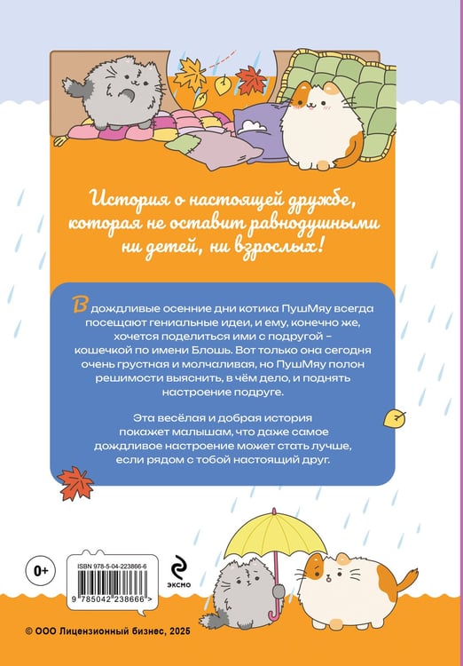 Дополнительное изображение книги «ПушМяу. Книги для первого чтения. Дождливое настроение»