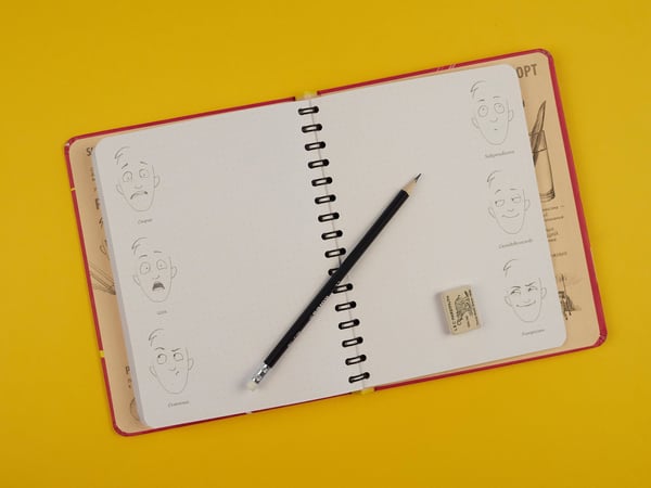 Дополнительное изображение книги «Sketchbook с уроками внутри. Базовый уровень (фуксия)»