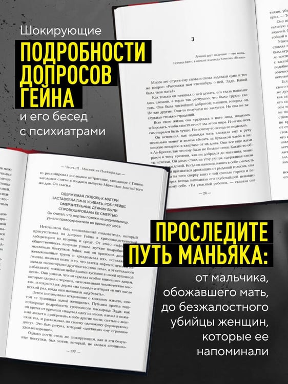 Дополнительное изображение книги «Эд Гейн. История главного отрицательного персонажа «Психо», «Техасской резни бензопилой» и «Молчания ягнят»»