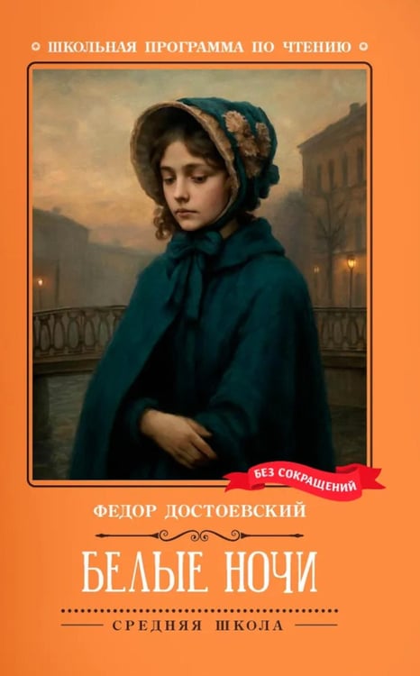 Обложка книги «Белые ночи: сентиментальный роман (Из воспоминаний мечтателя)» — Достоевский Фёдор Михайлович, ISBN 9785222453100