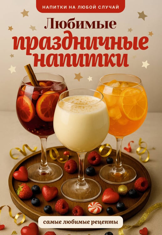 Обложка книги «Любимые праздничные напитки» — Шукюров Руслан, ISBN 9785171791742