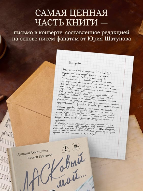 Дополнительное изображение книги «ЛАСКовый мой... Памяти Юрия Шатунова и Сергея Кузнецова. Комплект: книга и письмо»