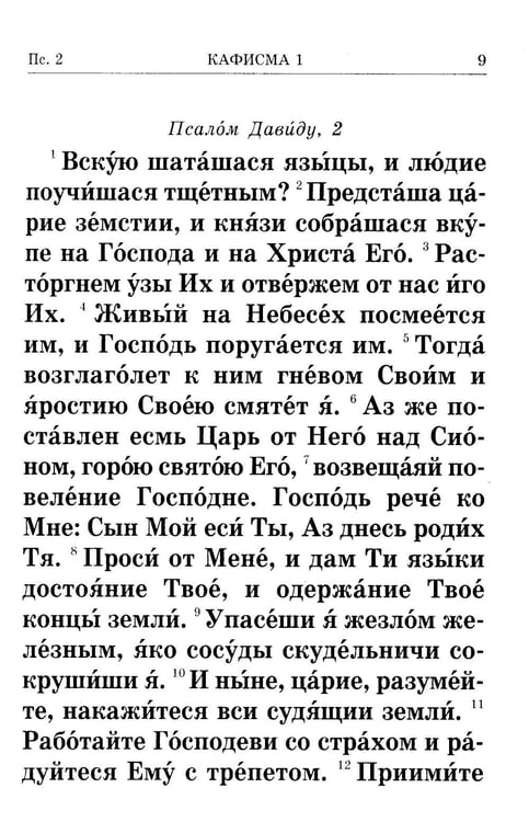 Дополнительное изображение книги «Псалтирь крупным шрифтом (пер.)»