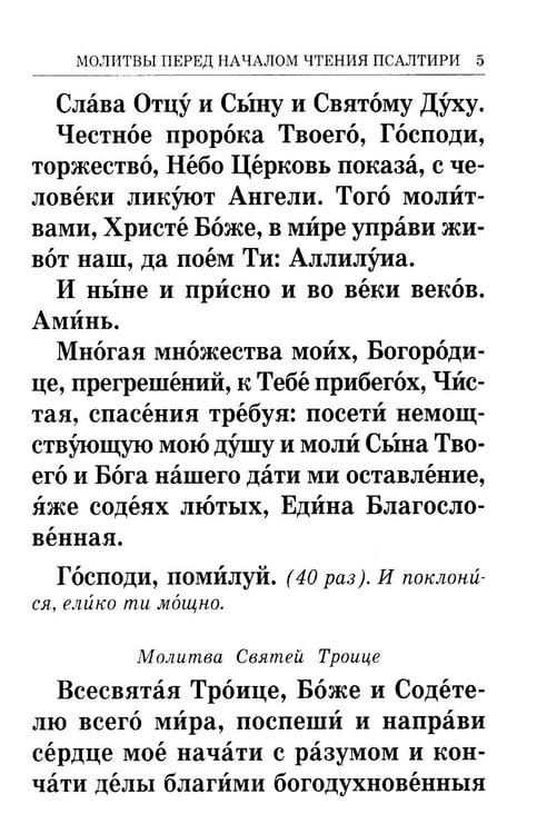 Дополнительное изображение книги «Псалтирь крупным шрифтом (пер.)»