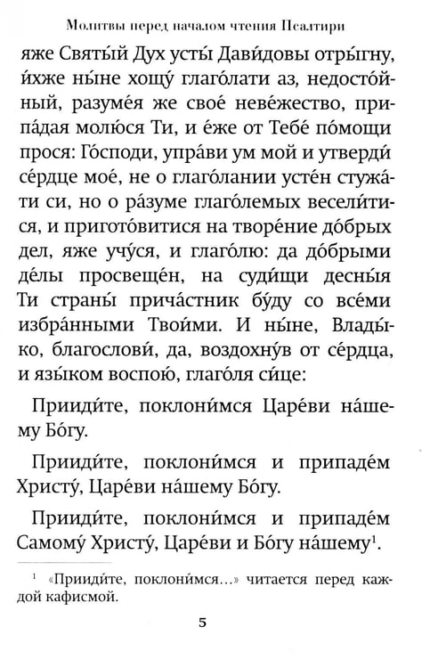Дополнительное изображение книги «Псалтирь пророка Давида: крупный шрифт»