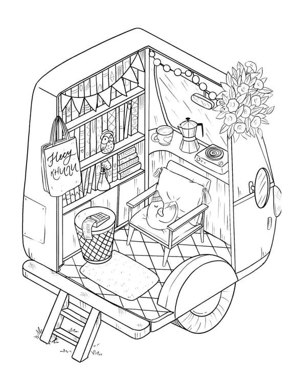 Дополнительное изображение книги «Книжные магазины: книжка-раскраска»