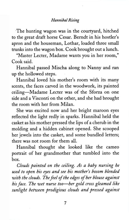 Дополнительное изображение книги «Hannibal Rising»