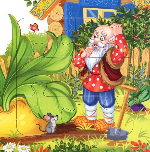 Дополнительное изображение книги «Репка: книга с пазлами (24 детали)»