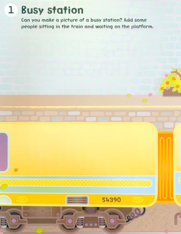 Дополнительное изображение книги «Make a Picture Sticker Book. Trains, Trucks & Tractors»