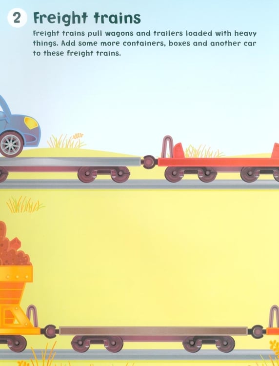 Дополнительное изображение книги «Make a Picture Sticker Book. Trains, Trucks & Tractors»