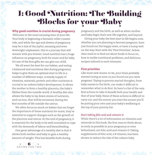 Дополнительное изображение книги «Eating for Two. The complete guide to nutrition during pregnancy and beyond»