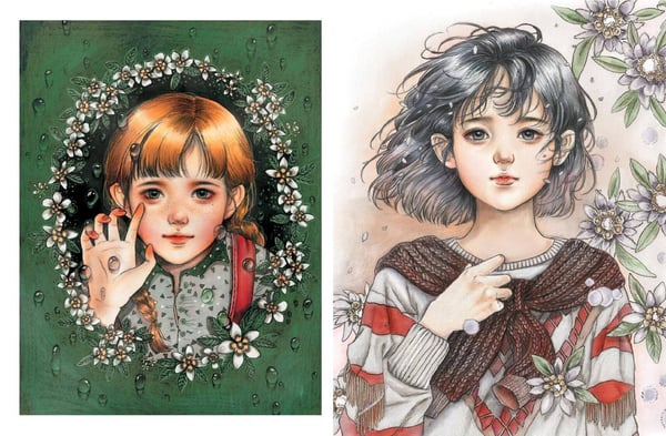 Дополнительное изображение книги «Девушки и поэзия. Раскраска»