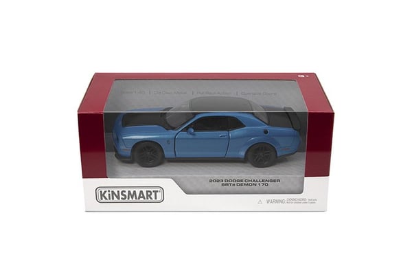 Обложка книги «KINSMART Металлическая моделька 2023 Dodge Challenger SRT Demon 170 маштаб 1:40»