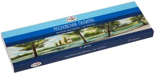 Обложка книги «Пастель масляная 25 цветов "Московская палитра" (0.60.К025.102)»