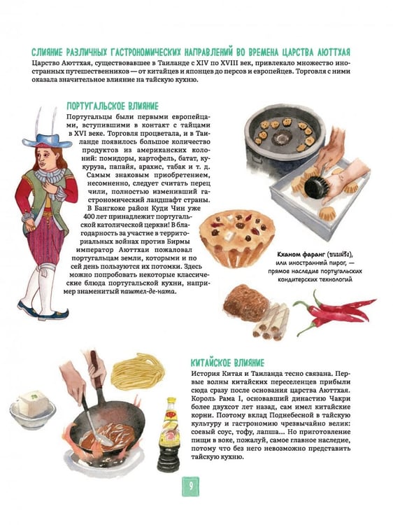 Дополнительное изображение книги «Тайская кухня в иллюстрациях. Рецепты и маленькие истории о тайской гастрономической культуре»