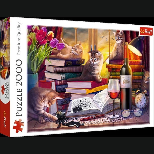 Обложка книги «TREFL Пазл Кошачий вечер, 2000 шт.»