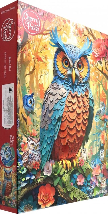 Обложка книги «Puzzle-1000 Разноцветная сова»