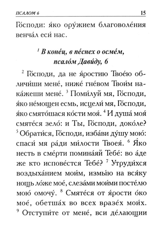 Дополнительное изображение книги «Псалтирь. Крупным шрифтом»