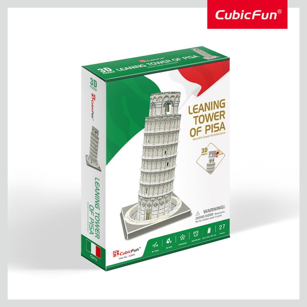 Обложка книги «CUBICFUN 3D пазл «Пизанская башня»»