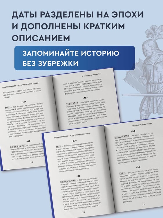 Дополнительное изображение книги «500 важных дат в истории Европы и Запада»