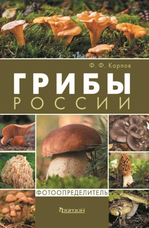 Обложка книги «Грибы России. Фотоопределитель» — Карпов Федор Федорович, ISBN 9785605430513