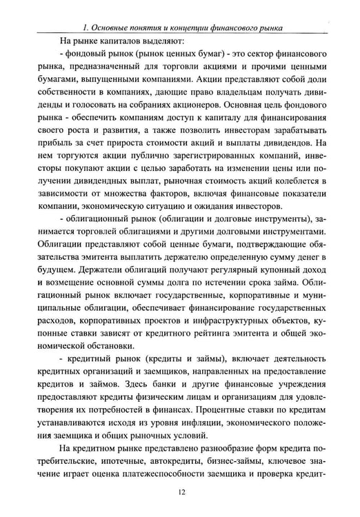 Дополнительное изображение книги «Теоретические основы финансового рынка: монография»