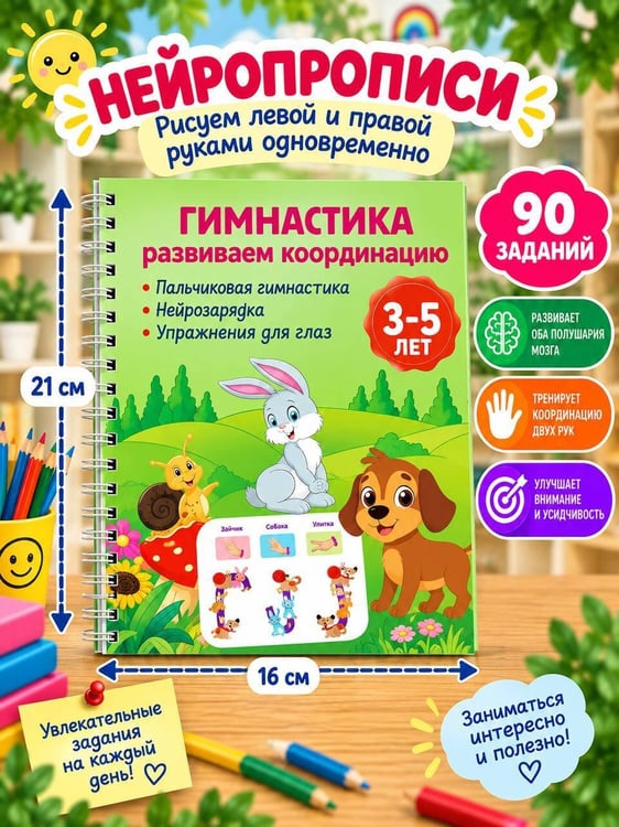 Дополнительное изображение книги «Гимнастика. Развиваем координацию. 3-5 лет»