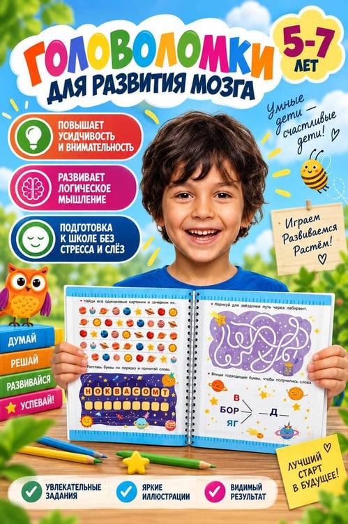 Дополнительное изображение книги «Игры для развития мозга. 5-7 лет»