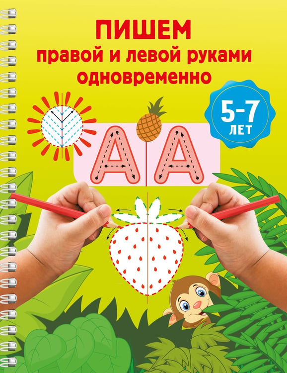 Обложка книги «Пишем правой и левой руками одновременно. 5-7 лет» — Дмитриева Валентина Геннадьевна, ISBN 9785171822507