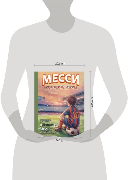 Дополнительное изображение книги «Месси: мальчик, который стал звездой. Вдохновляющая детская книга о Лионеле Месси — одном из лучших футболистов в истории»