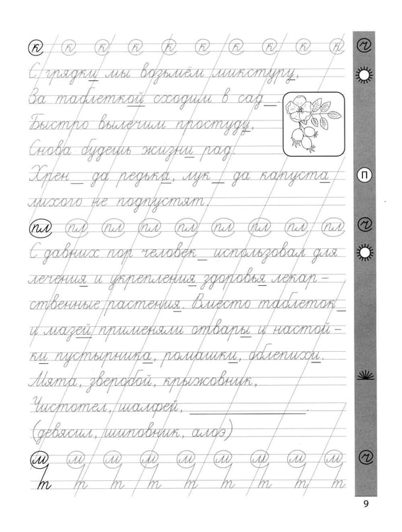 Дополнительное изображение книги «Чистописание + части речи»