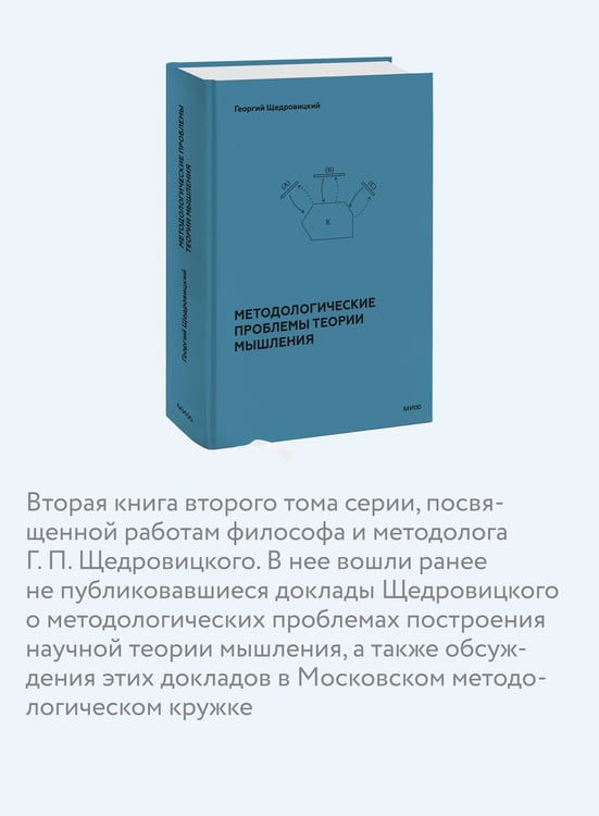 Дополнительное изображение книги «Методологические проблемы теории мышления»