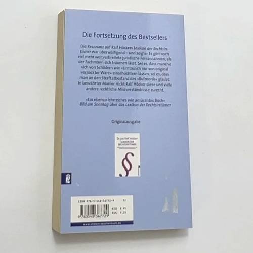Дополнительное изображение книги «Neues Lexikon der Rechtsirrtümer: "Wer auffährt, hat Schuld" und andere juristische Halbwahrheiten»