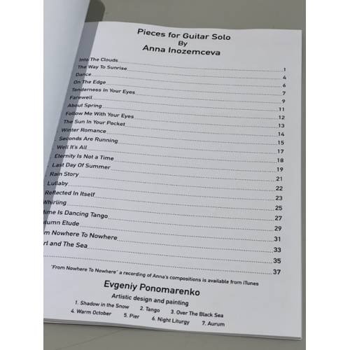 Дополнительное изображение книги «Pieces for Guitar Solo By »