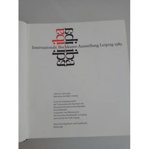 Дополнительное изображение книги « Internationale Buchkunst-Ausstellung Leipzig 1989 iba»