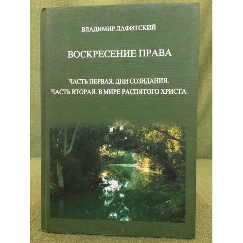 Обложка книги «Воскресение права» — Лафитский В., ISBN 9785891943469
