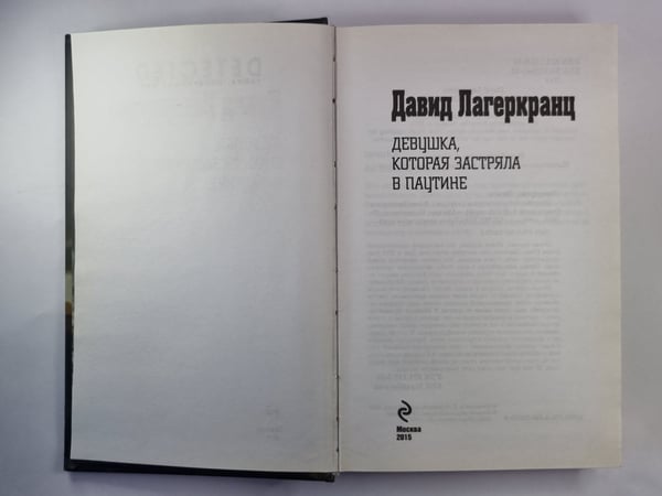 Дополнительное изображение книги «Девушка,которая застряла в паутине»