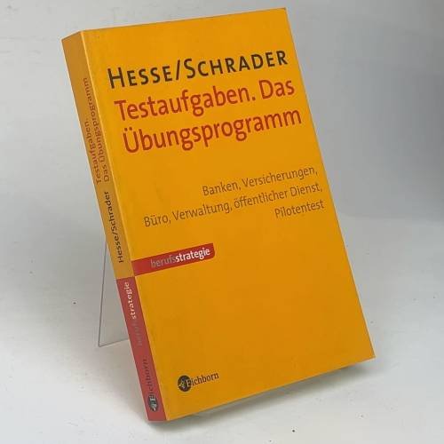 Обложка книги «Testaufgaben - das Übungsprogramm» — Jürgen Hesse, Hans Christian Schrader, ISBN 9783821858739