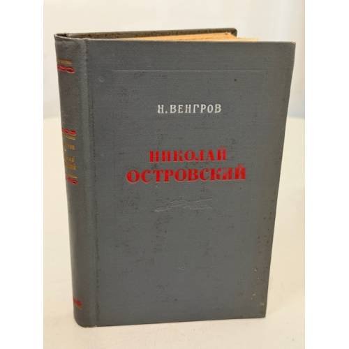 Обложка книги «Жизнь Николая Островского» — Н. Венгров и М. Эфрос