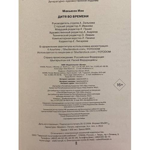 Дополнительное изображение книги «Дитя во времени»