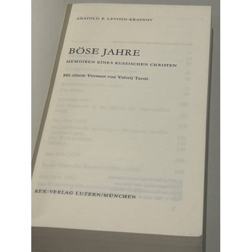 Дополнительное изображение книги «Böse Jahre. Memoiren eines russischen Christen»