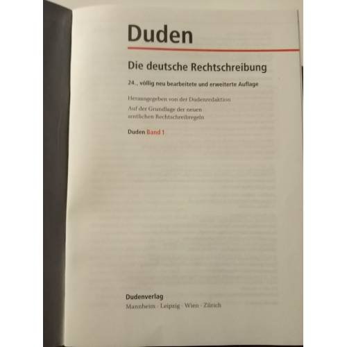 Дополнительное изображение книги «Duden. Die deutsche Rechtschreibung»