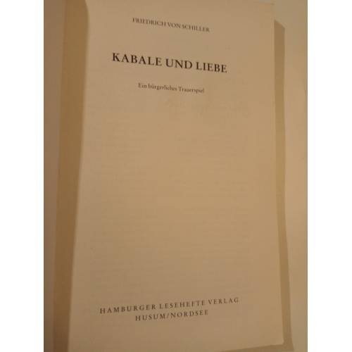Дополнительное изображение книги «Kabale und Liebe»