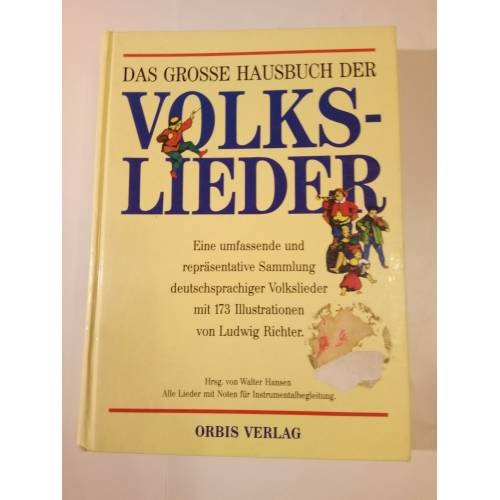 Обложка книги «Das große Hausbuch der Volkslieder» — Walter Hansen, ISBN 3572065968