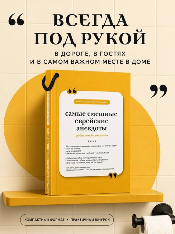 Дополнительное изображение книги «Самые смешные еврейские анекдоты. Книга на шнурке»