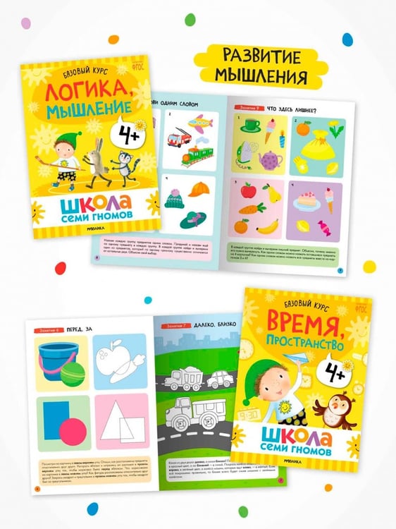 Дополнительное изображение книги «Школа Семи Гномов. Годовой базовый курс. Комплект. 4+, 12 книг + развивающие материалы»