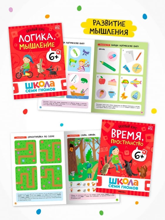 Дополнительное изображение книги «Школа Семи Гномов. Годовой базовый курс. Комплект. 6+, 12 книг + развивающие материалы»
