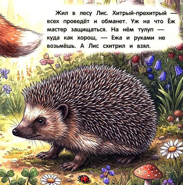 Дополнительное изображение книги «Как Лис Ежа перехитрил»